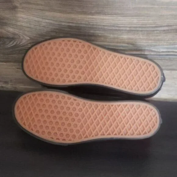 New Vans Old Skool Stacked Red Platforms Womens Shoes Size 8 Velvet Plaid Grunge - Picture 9 of 10